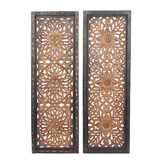 36" Brown Traditional Wall Décor Set